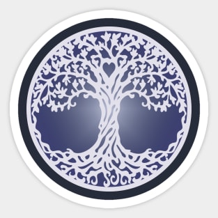 Celtic Tree of Life Circle Sticker